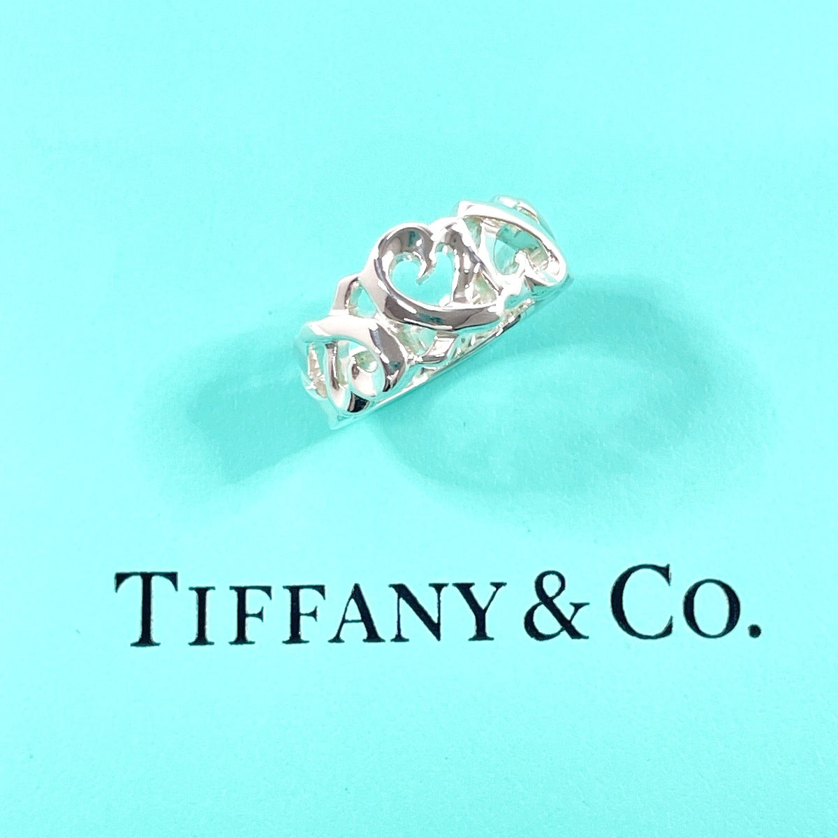 TIFFANY&Co. Ring Triple rubbing heart Paloma Picasso