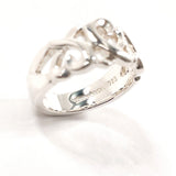 TIFFANY&Co. Ring Triple rubbing heart Paloma Picasso Silver925 #US 5 1/2 Silver Women Second hand