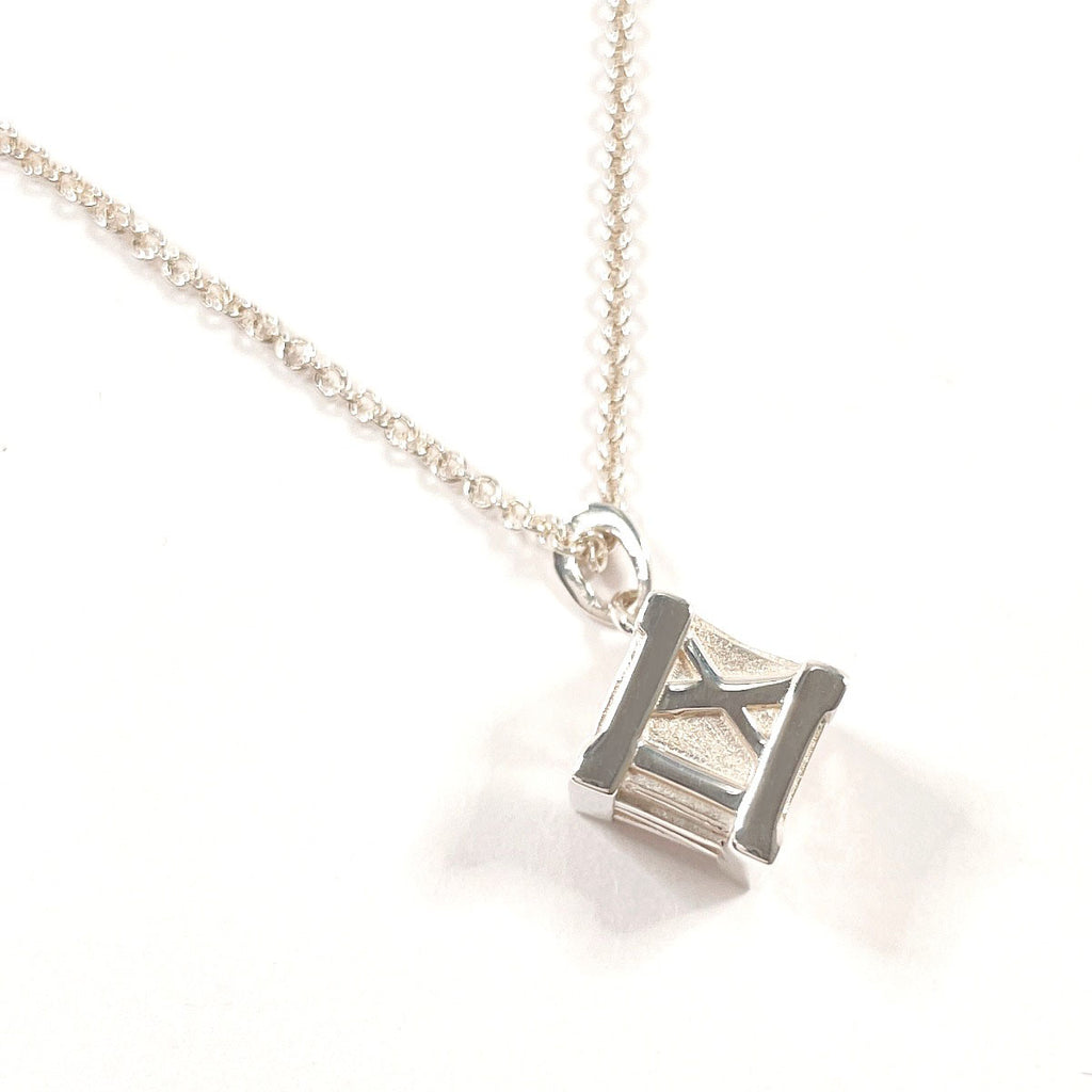 Necklace Atlas cube Silver925 Silver Women Second hand