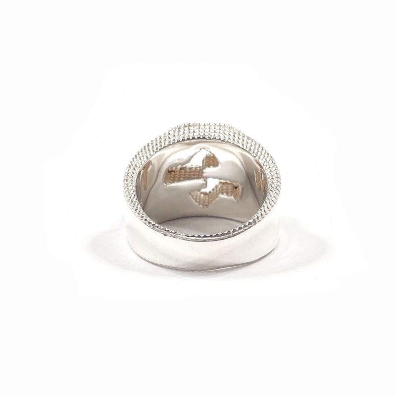 GUCCI Ring Interlocking G Silver925 #US 7 Silver mens Second hand