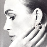 CHANEL earring Twisted hoop vintage Silver925 Silver Women Second hand