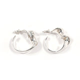 CHANEL earring Twisted hoop vintage Silver925 Silver Women Second hand