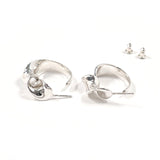 CHANEL earring Twisted hoop vintage Silver925 Silver Women Second hand