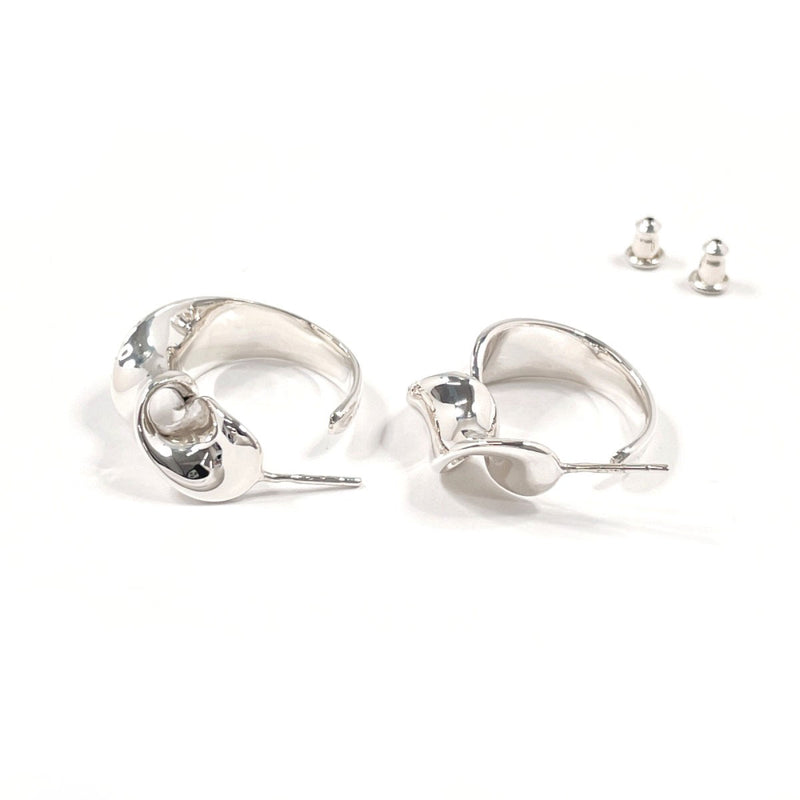 CHANEL earring Twisted hoop vintage Silver925 Silver Women Second hand