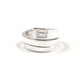 GUCCI Ring Spiral G logo snake Silver925 #US 5 1/2 Silver Women Second hand