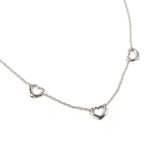 TIFFANY&Co. Necklace Triple Open Heart 3P Elsa Peretti Silver925 Silver Women Second hand