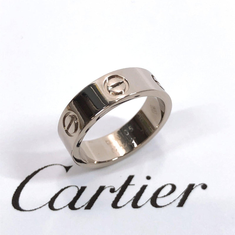 CARTIER Ring love ring K18 white gold 11 Silver Women Used - JP-BRANDS.com