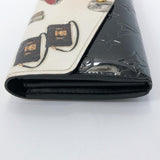 LOUIS VUITTON purse M50371 Portefeiulle Sarah Stickers Vernis black white Women Used - JP-BRANDS.com
