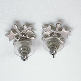 SWAROVSKI earring Star motif Swarovski/metal Silver Women Used