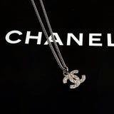 CHANEL Necklace 08V COCO Mark metal Silver Women Used - JP-BRANDS.com