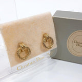 Christian Dior earring Antique style metal gold Women Used - JP-BRANDS.com