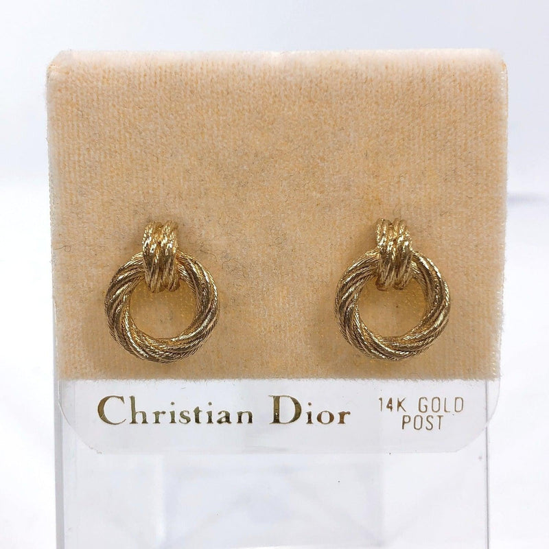 Christian Dior earring Antique style metal gold Women Used - JP-BRANDS.com