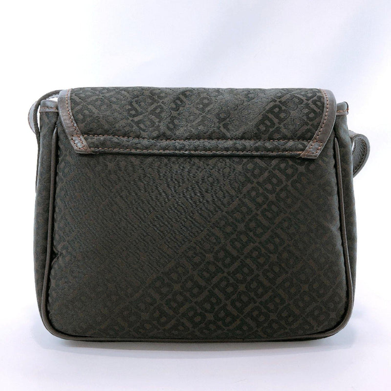 BALLY Shoulder Bag Nylon/leather Brown black Women Used - JP-BRANDS.com