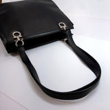 Salvatore Ferragamo Shoulder Bag BA217154 Gancini leather black Women Used