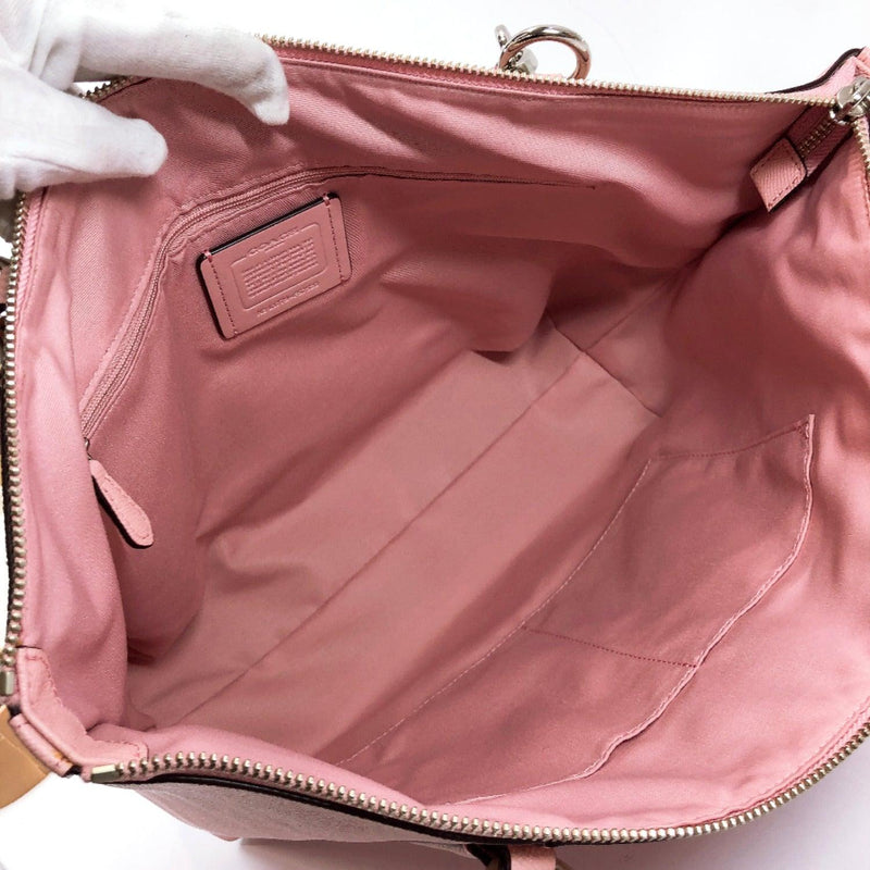 COACH Handbag leather pink Silver Women Used - JP-BRANDS.com