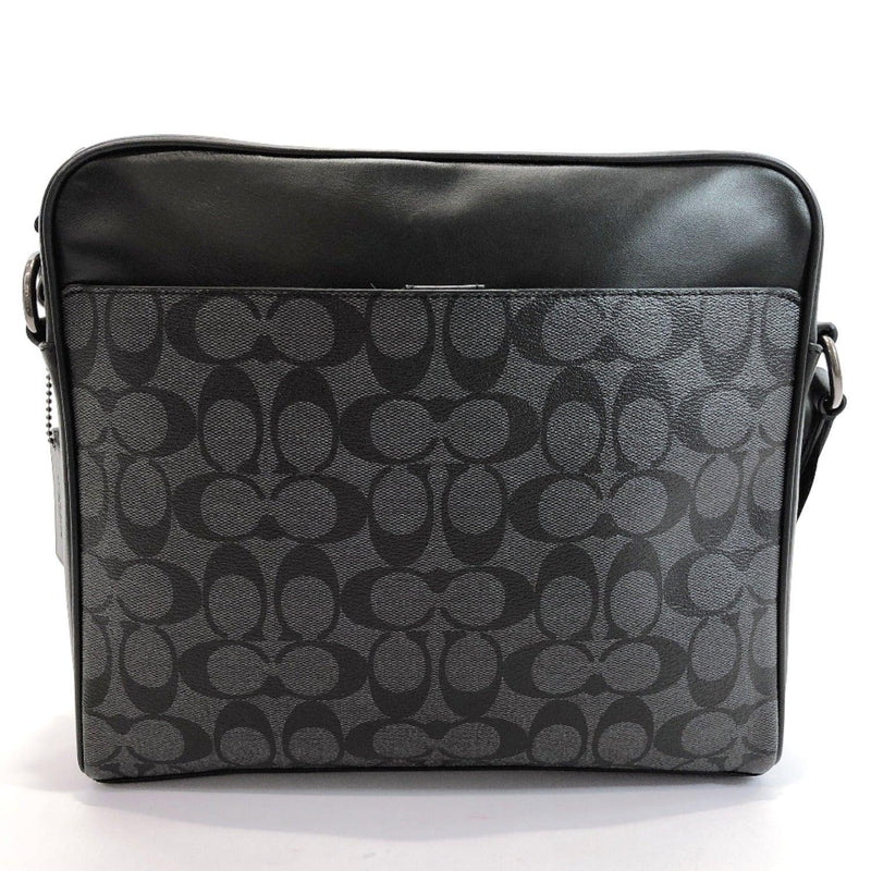 COACH Shoulder Bag F28456 Signature PVC/leather black mens Used - JP-BRANDS.com