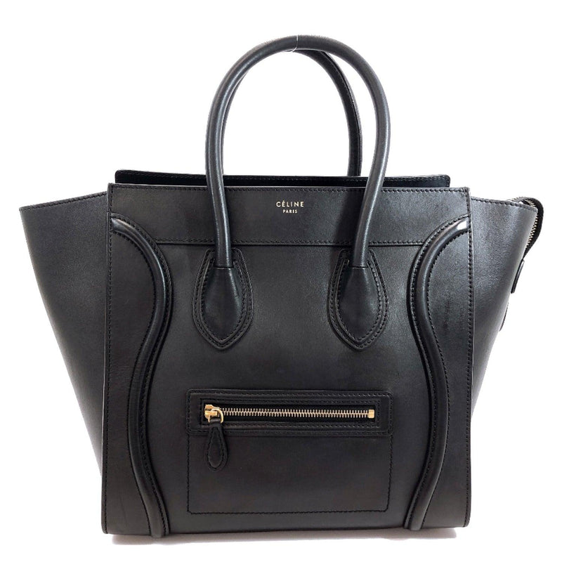 Celine Micro Black Leather Luggage Bag with sling