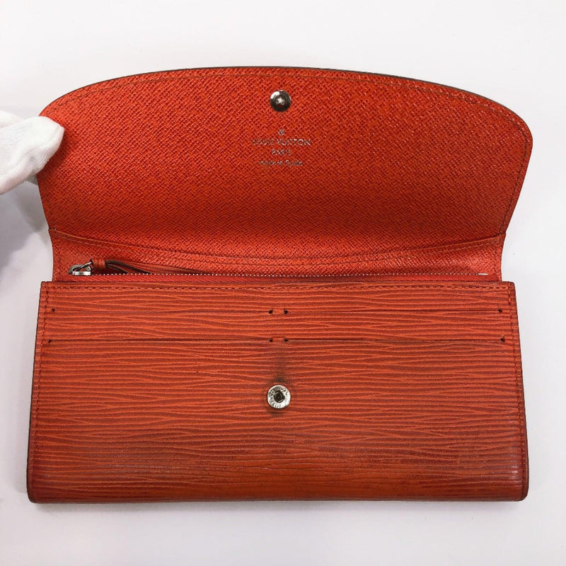 LOUIS VUITTON purse M60853 Portefeiulle Emily Epi Leather Orange Women Used - JP-BRANDS.com