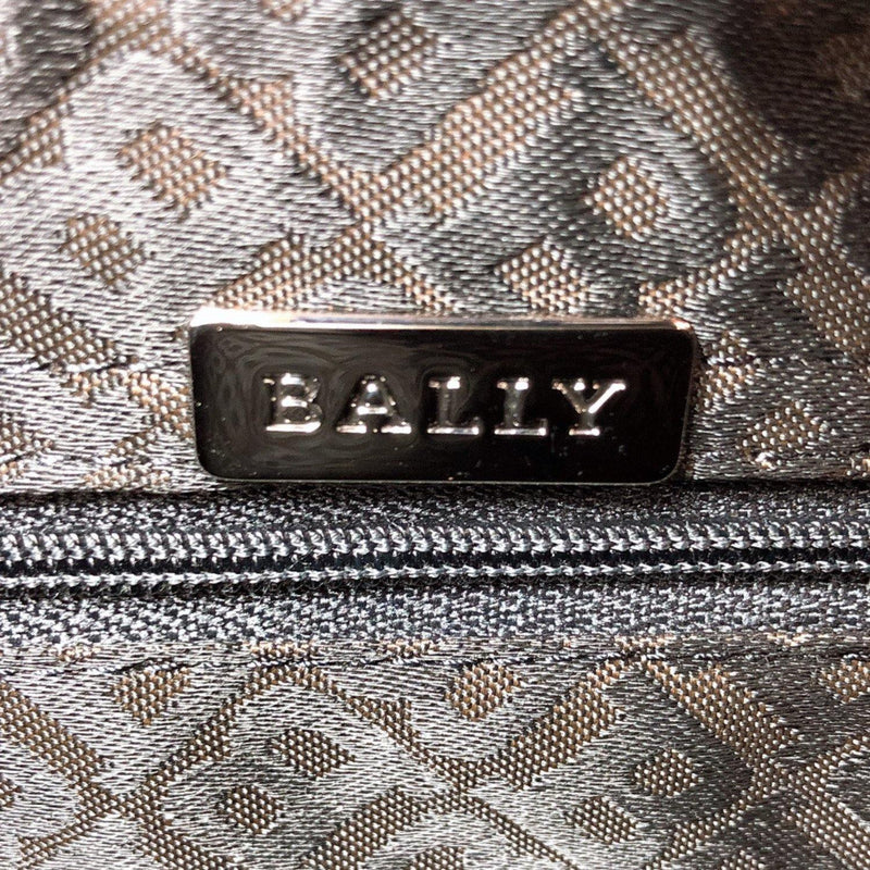 BALLY Shoulder Bag canvas black Silver Women Used - JP-BRANDS.com