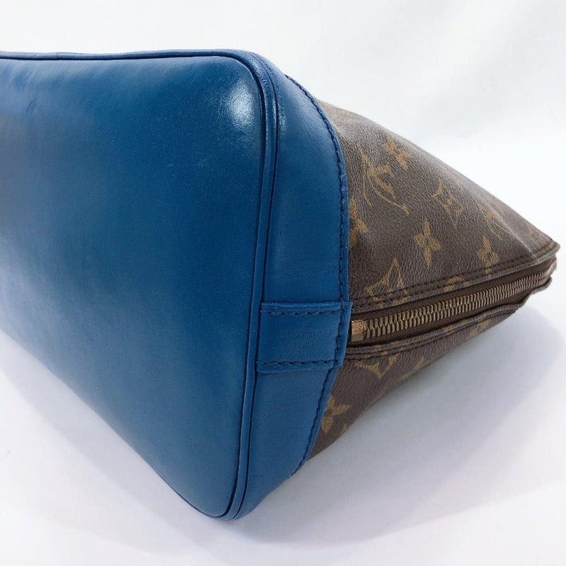 LOUIS VUITTON Handbag M51130 Alma PM vintage Monogram canvas Brown blue Customized - JP-BRANDS.com