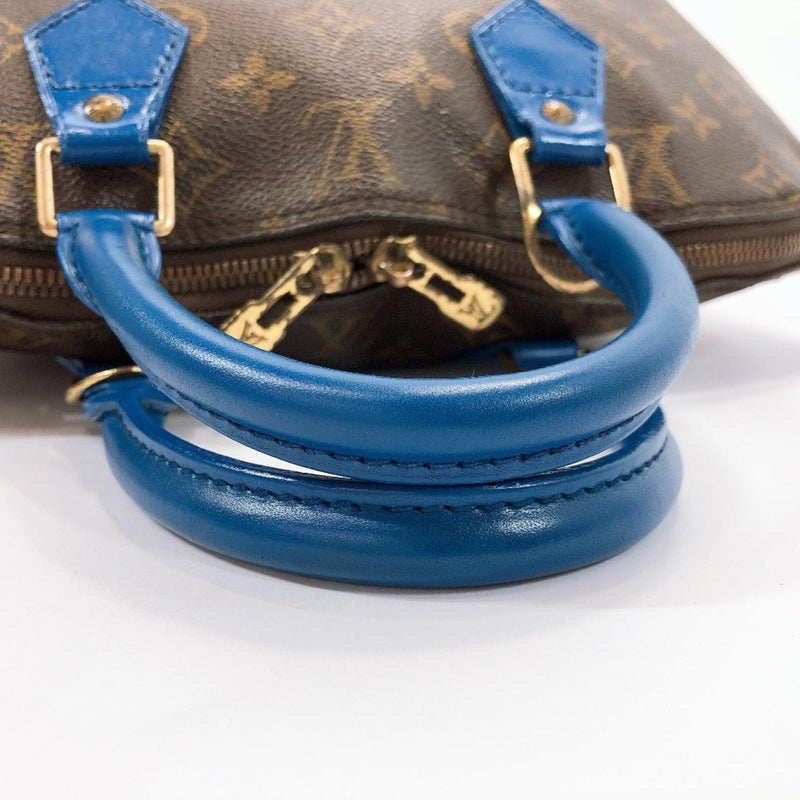 LOUIS VUITTON Handbag M51130 Alma PM vintage Monogram canvas Brown blue Customized - JP-BRANDS.com
