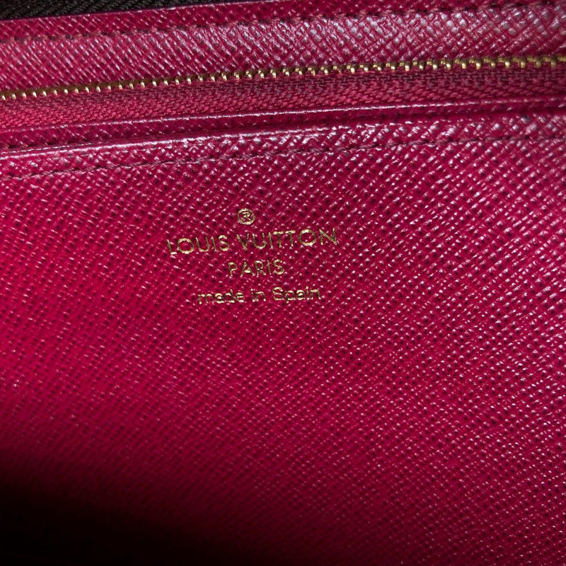 LOUIS VUITTON purse M41895 Zippy wallet Monogram canvas Brown Fuchsia Women Used - JP-BRANDS.com