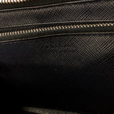 PRADA purse 2ML317 Round zip Safiano leather Navy mens Used