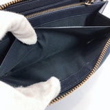 COACH purse 52372 Zip Around leather Navy Gold Hardware Women Used - JP-BRANDS.com