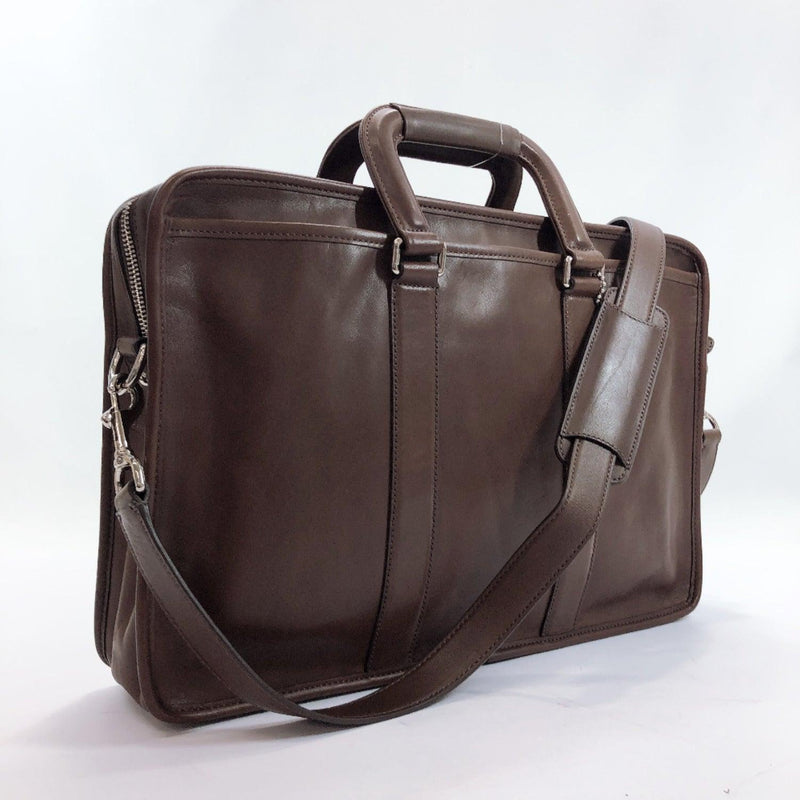 COACH Briefcase 70374 Business bag 2way leather Brown mens Used - JP-BRANDS.com