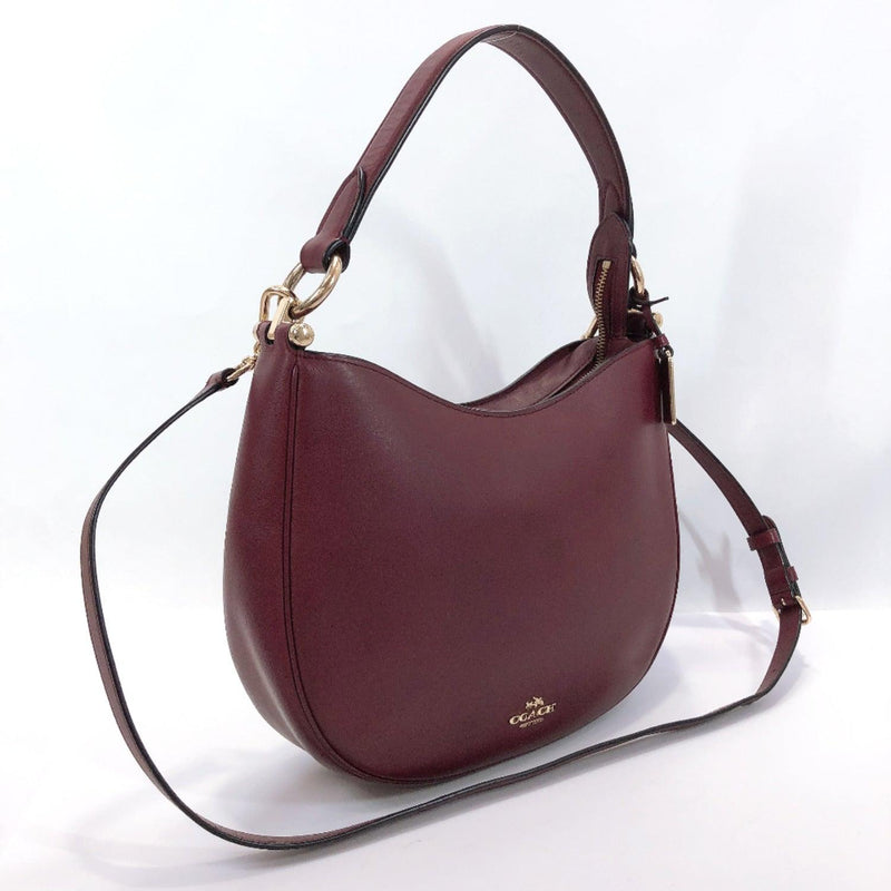 COACH Shoulder Bag Gold/Washed Mauve/Cranberry.  Coach shoulder bag, Bags,  Leather shoulder bag