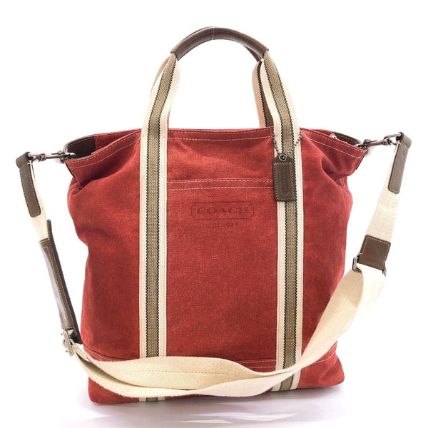 COACH Tote Bag canvas Red mens Used - JP-BRANDS.com