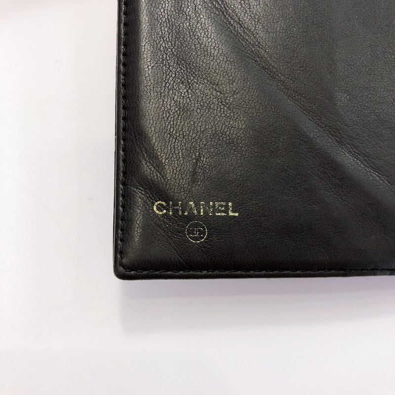 CHANEL Tri-fold wallet COCO Mark vintage Patent leather black Women Used - JP-BRANDS.com