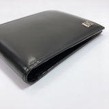 Salvatore Ferragamo wallet leather black SilverHardware mens Used