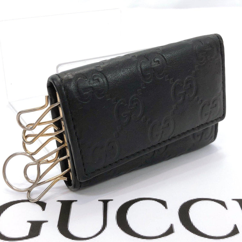 Gucci Sima Leather Key Case in Black for Men