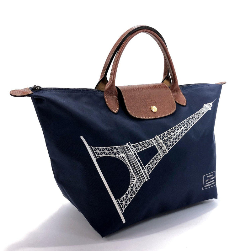 Longchamp - Authenticated Handbag - Leather Blue Plain for Women, Good Condition