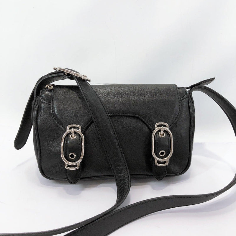 COLE HAAN Shoulder Bag H04 Alexa leather black Women Used - JP-BRANDS.com