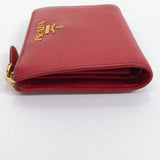 PRADA wallet Safiano leather Red gold Used - JP-BRANDS.com