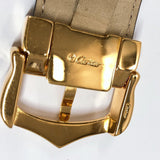 CARTIER belt leather black gold mens Used - JP-BRANDS.com