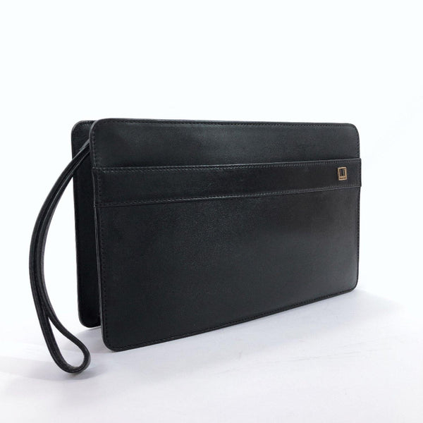 Dunhill Clutch bag leather black mens Used – JP-BRANDS.com