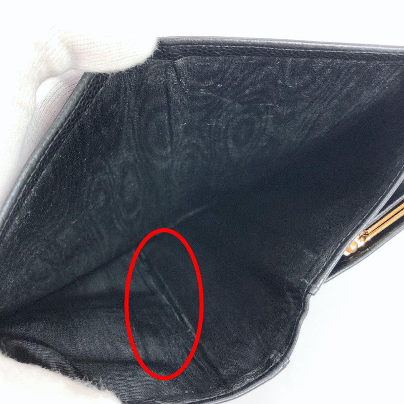 CHANEL purse COCO Mark purse with a clasp Matt caviar skin black Women Used - JP-BRANDS.com