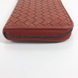 BOTTEGAVENETA purse Intrecciato Zip Around leather Brown unisex Used - JP-BRANDS.com