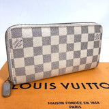 LOUIS VUITTON purse N60019 Zippy wallet Damier Azur Canvas white unisex Used - JP-BRANDS.com