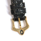 CELINE Watches Vintage carriage pattern Analog Quartz metal/leather gold black Women Used - JP-BRANDS.com