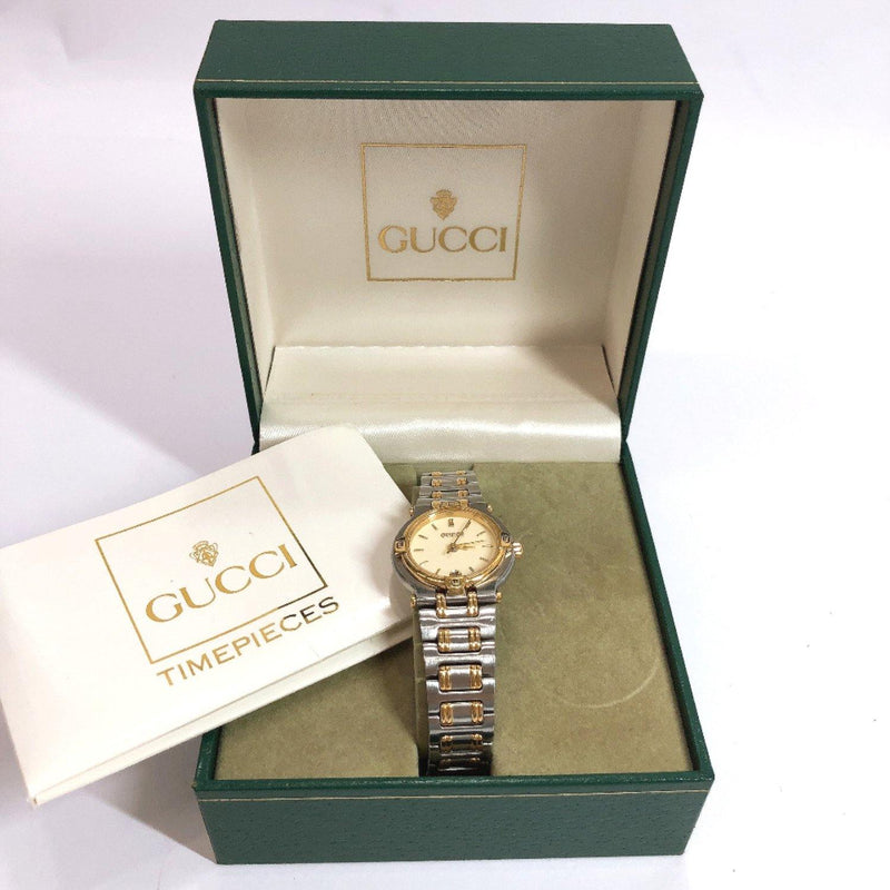 GUCCI Watches 9000L Quartz Stainless Steel Silver Women Used - JP-BRANDS.com