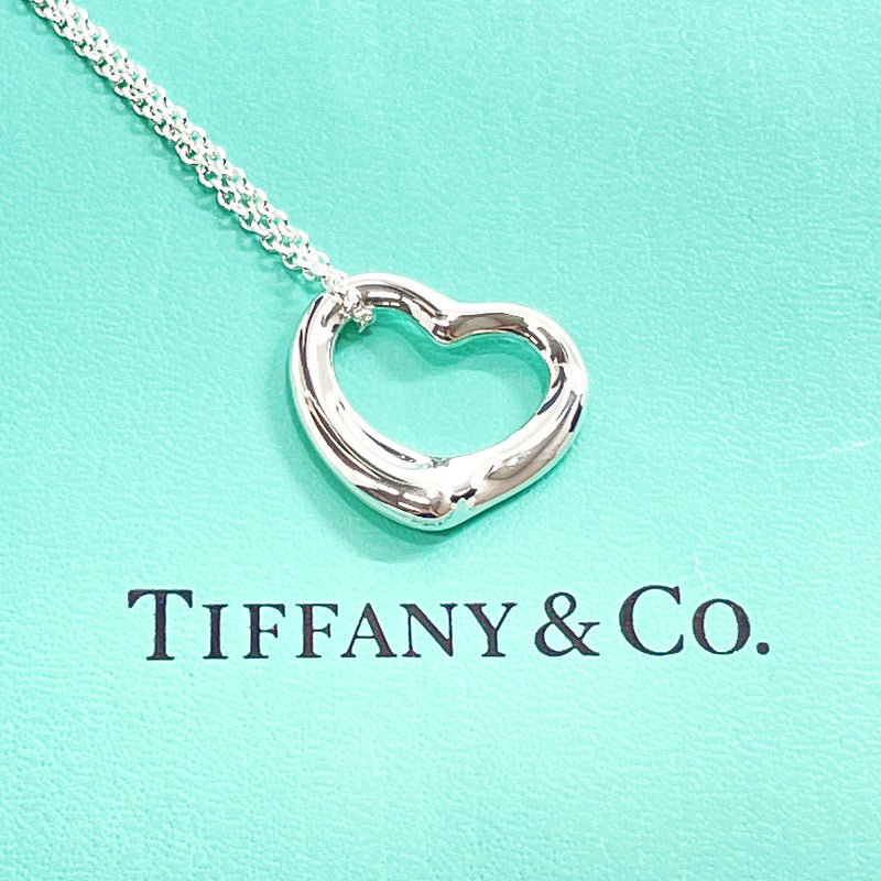 TIFFANY&Co. Necklace Open heart Elsa Peretti Silver925 Silver Women Used