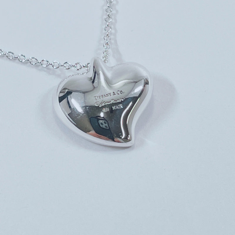 TIFFANY&Co. Necklace Full heart Elsa Peretti Silver925 Silver Women Used