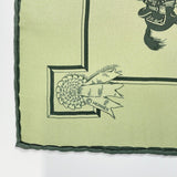 HERMES scarf Petit Carre silk green unisex Used - JP-BRANDS.com