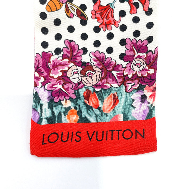 Louis Vuitton Silk Twilly Scarf With Bag Motif