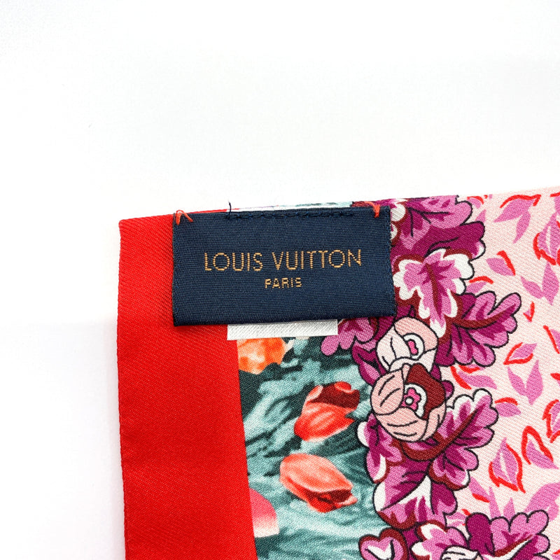 LOUIS VUITTON scarf M73857 Bandeau Louis in the Garden Twilly silk pin –