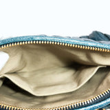 Miu Miu Shoulder Bag Materasse leather/Gold Hardware Navy Women Used - JP-BRANDS.com
